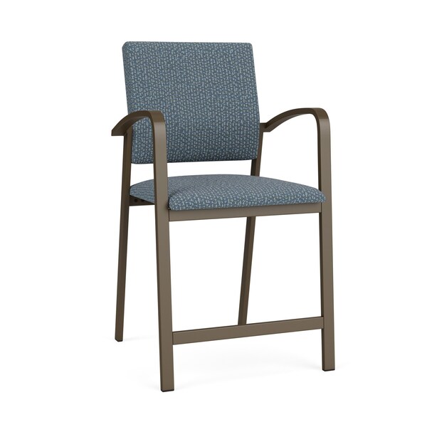 Lesro Newport Hip Chair Metal Frame, Bronze, RF Serene Upholstery NP1161 - main
